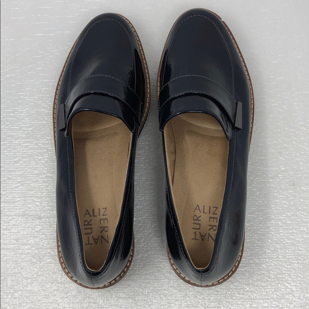 Naturalizer Adiline Loafer Navy Blue Patent Leather Slip On Women’s Size 9.5M - Picture 5 of 14